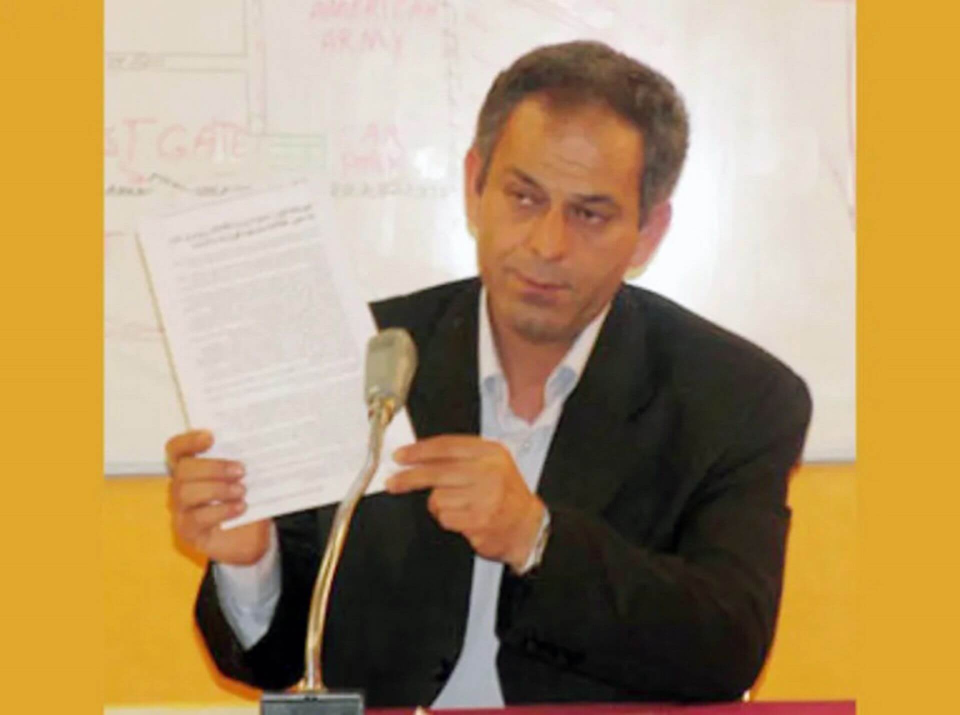 Javad FIROZMAND at the press conference, June 2005 Paris, France